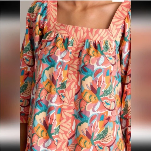 Aura Fate Told Me To Coral Dress Sz S - Picture 3 of 8